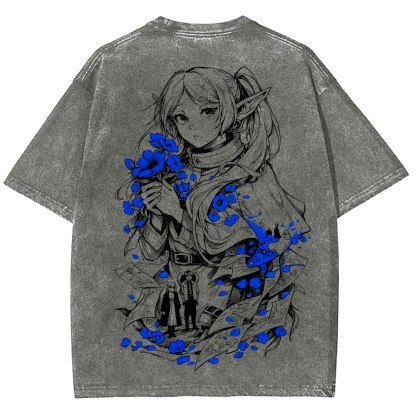 Frieren Unisex Fit Washed T-Shirt 2601005977