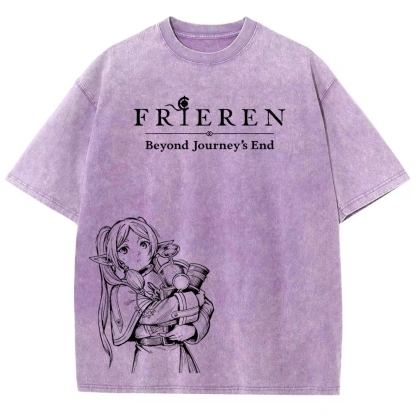 Frieren Unisex Fit Washed T-Shirt 2601005977