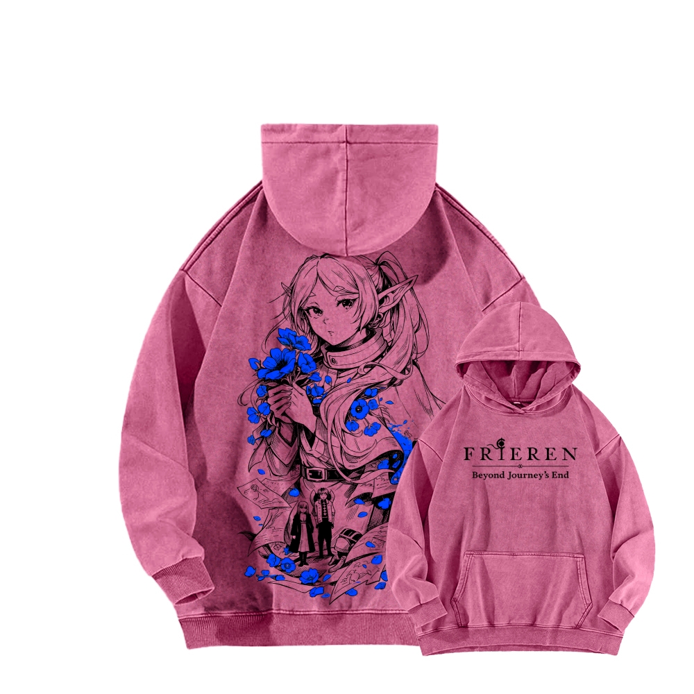 Frieren Unisex Washed Hoodie 2601005992