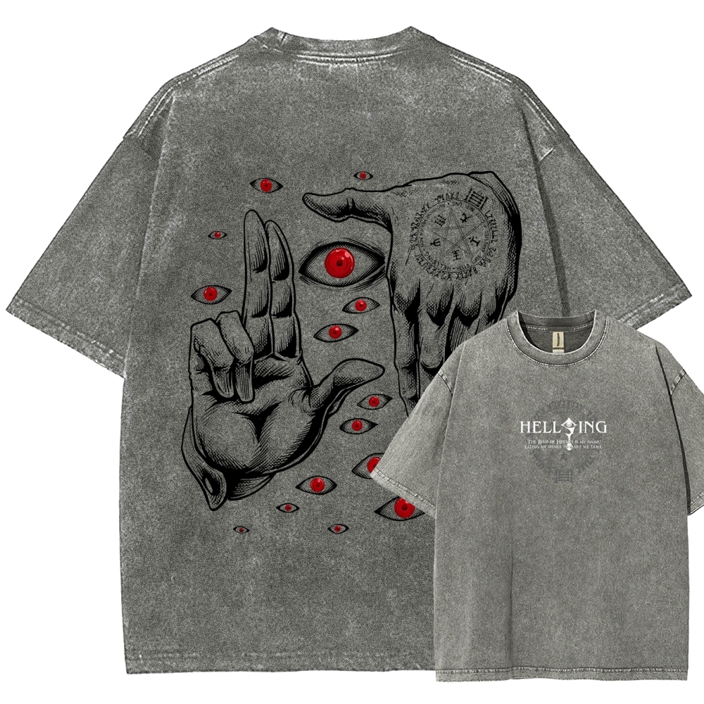 Hellsing Unisex Fit Washed T-Shirt 2601006304