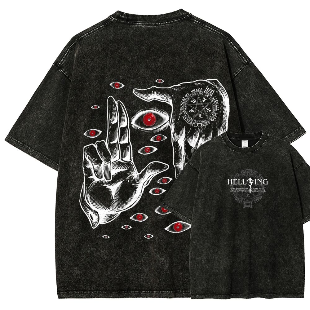 Hellsing Unisex Fit Washed T-Shirt 2601006304