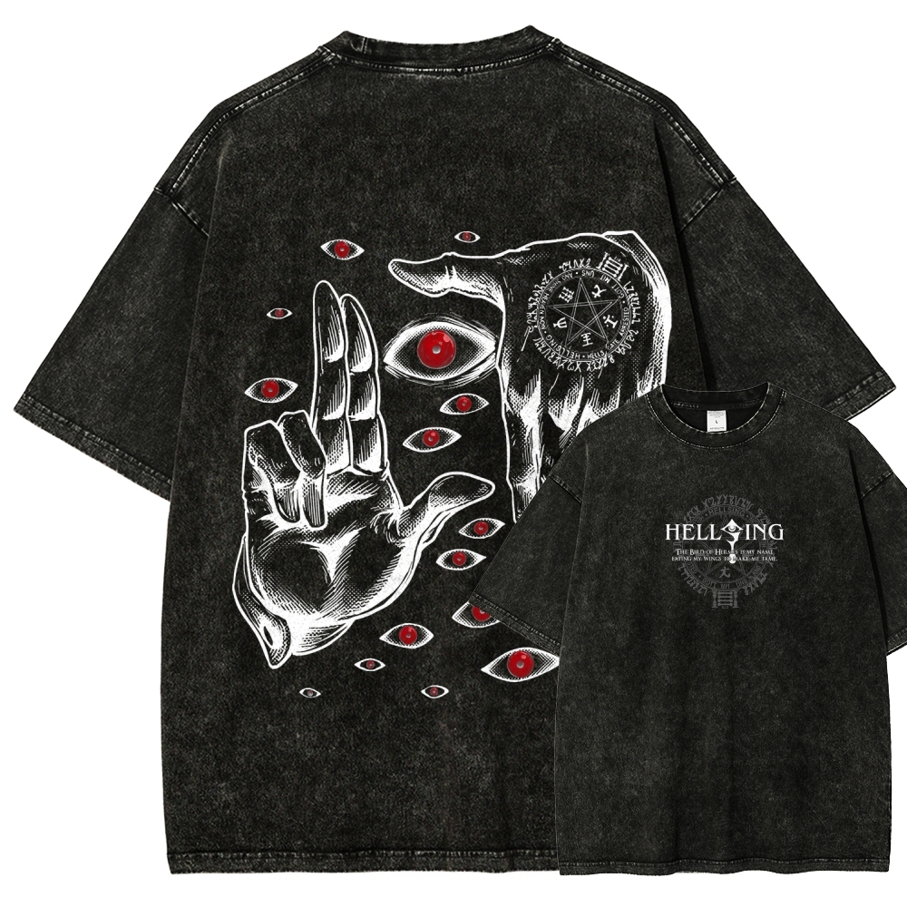 Hellsing Unisex Fit Washed T-Shirt 2601006304