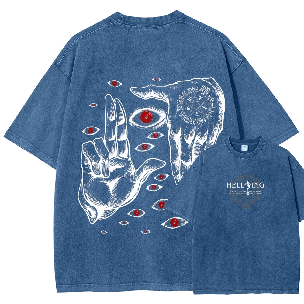 Hellsing Unisex Fit Washed T-Shirt 2601006304