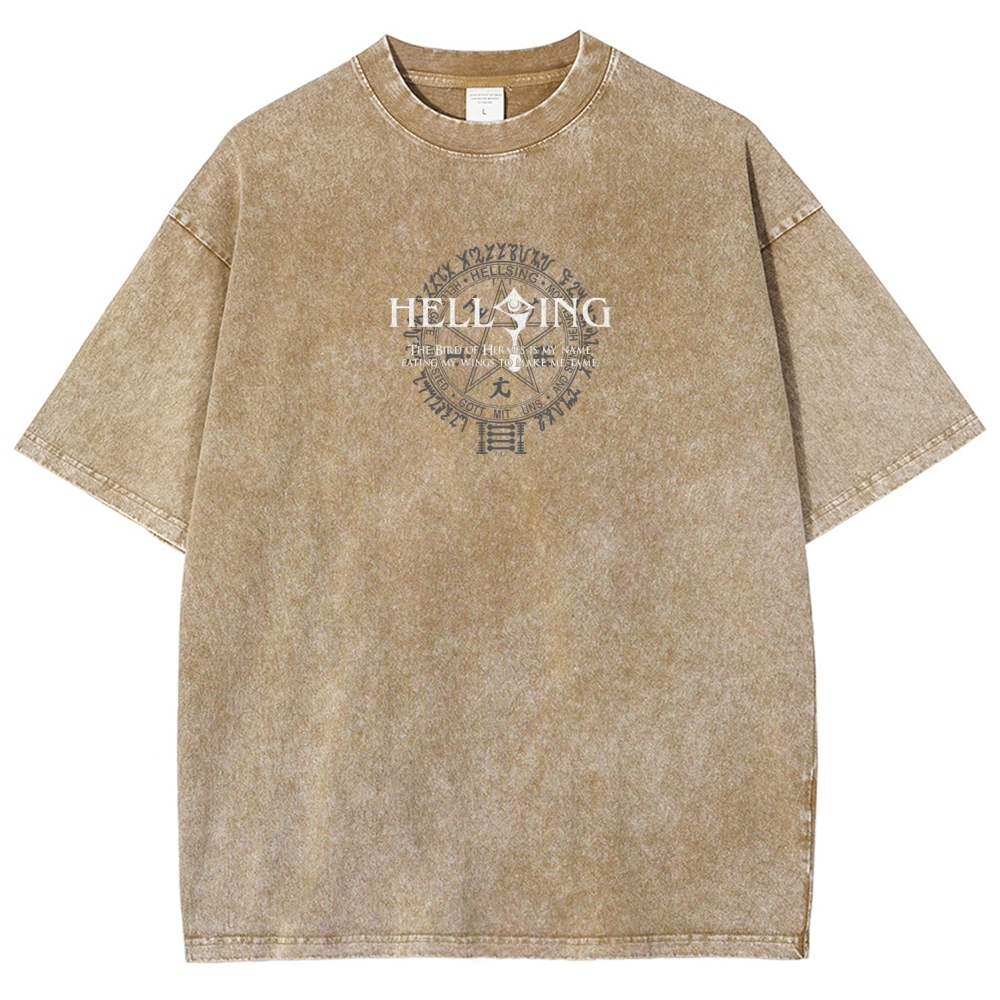 Hellsing Unisex Fit Washed T-Shirt 2601006304