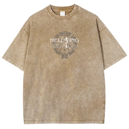 Hellsing Unisex Fit Washed T-Shirt 2601006304