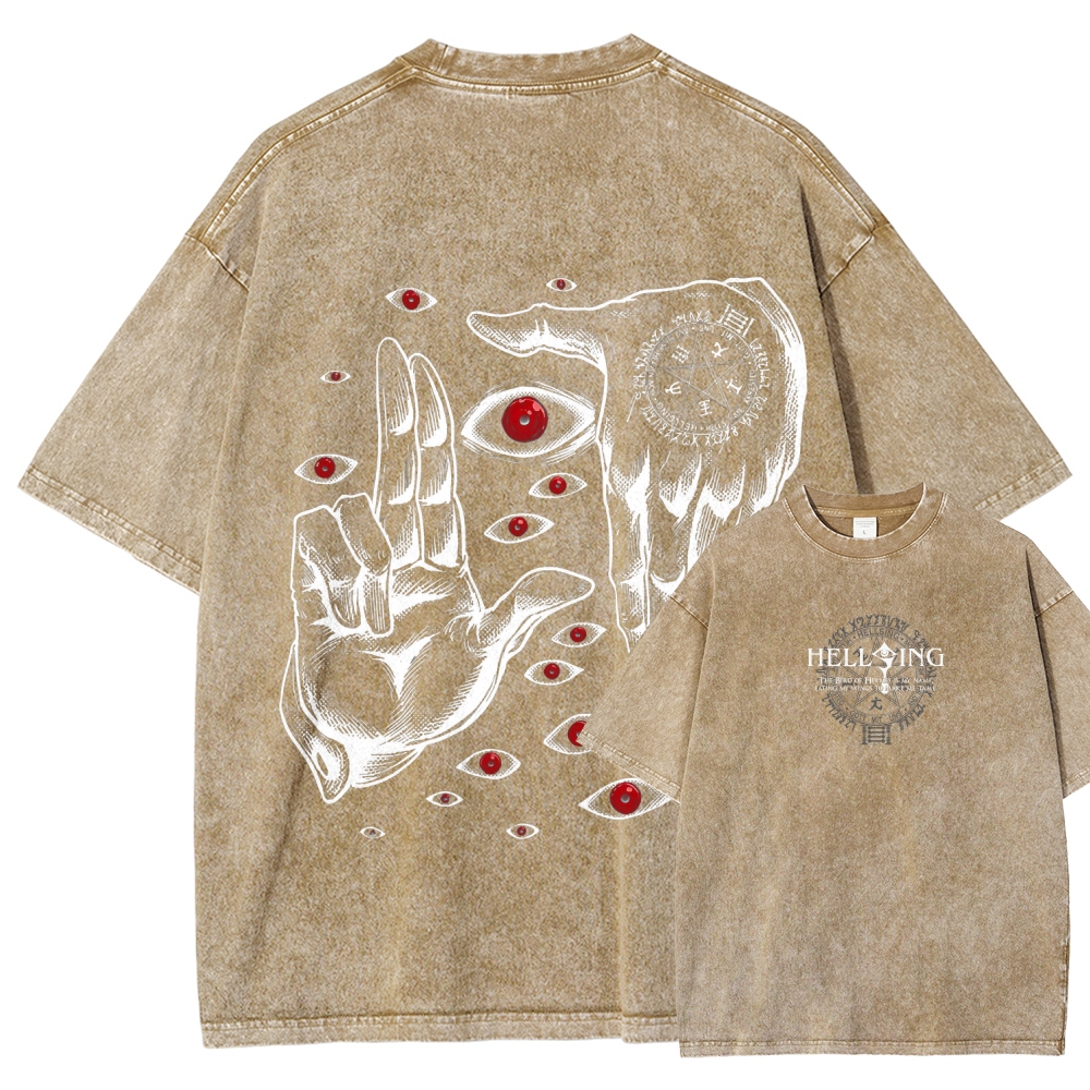 Hellsing Unisex Fit Washed T-Shirt 2601006304