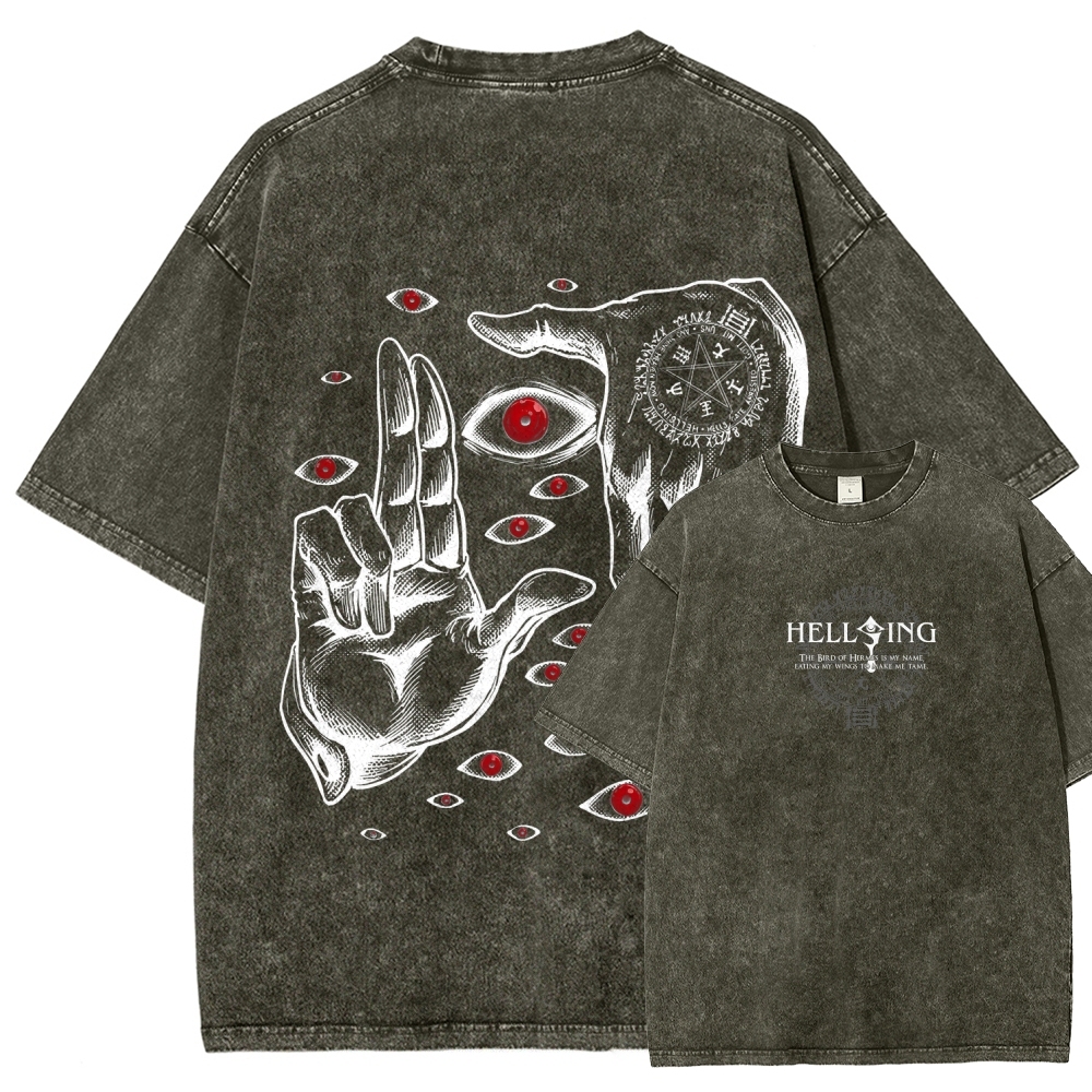 Hellsing Unisex Fit Washed T-Shirt 2601006304