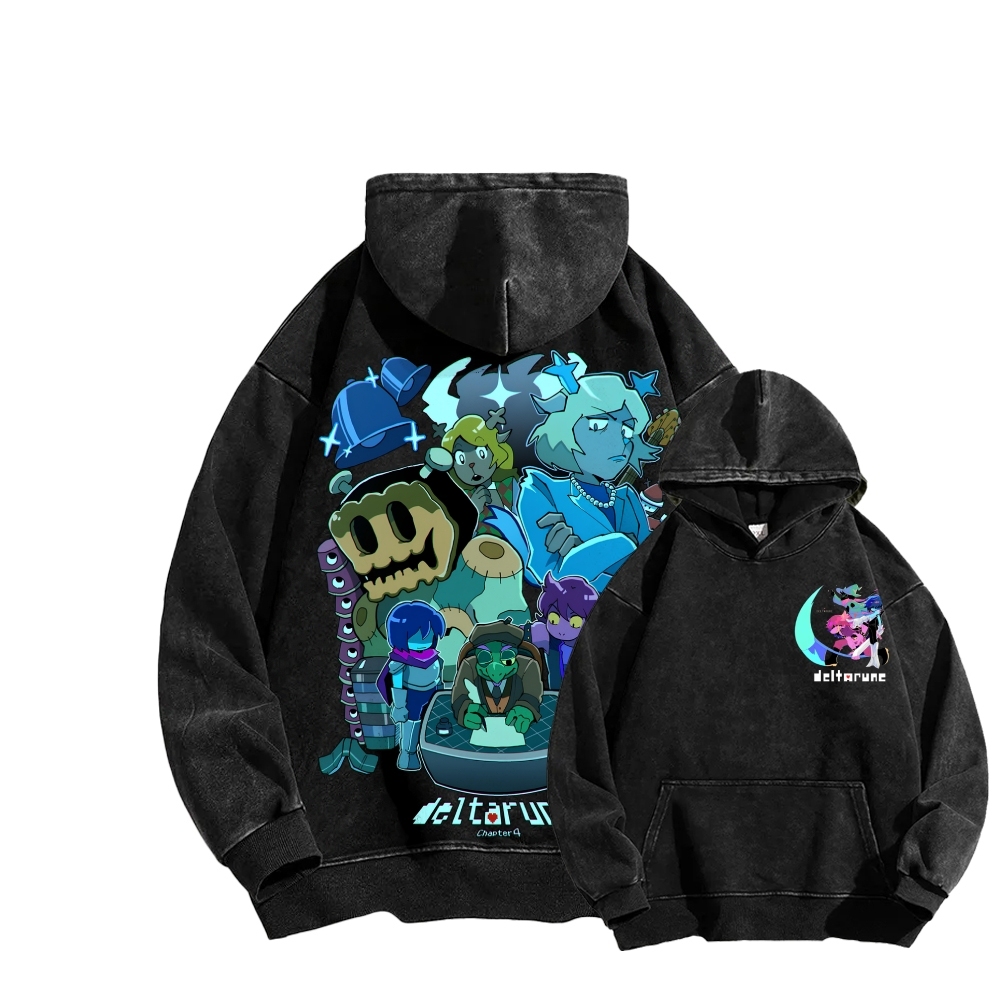 Deltarune Unisex Washed Hoodie 2602001319