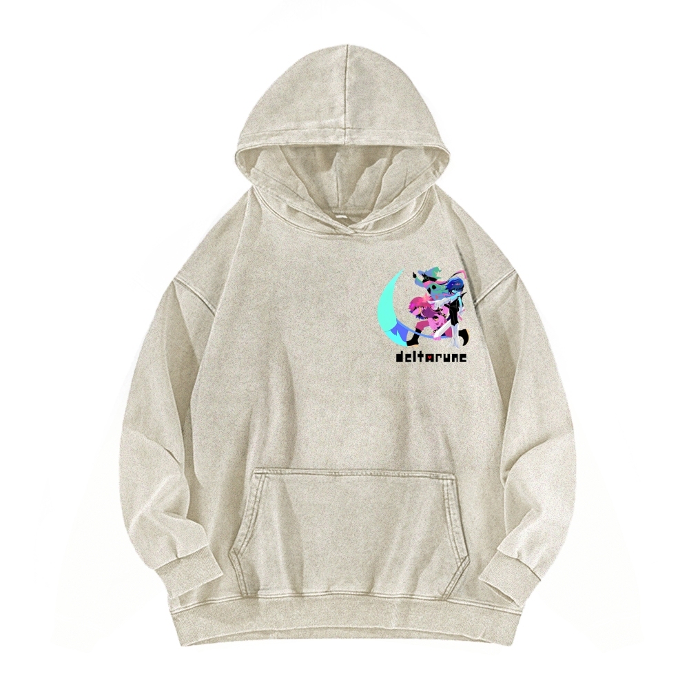 Deltarune Unisex Washed Hoodie 2602001319