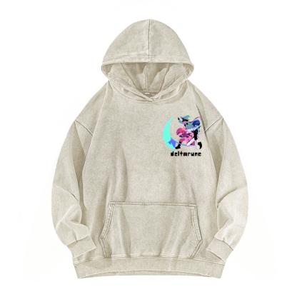 Deltarune Unisex Washed Hoodie 2602001319