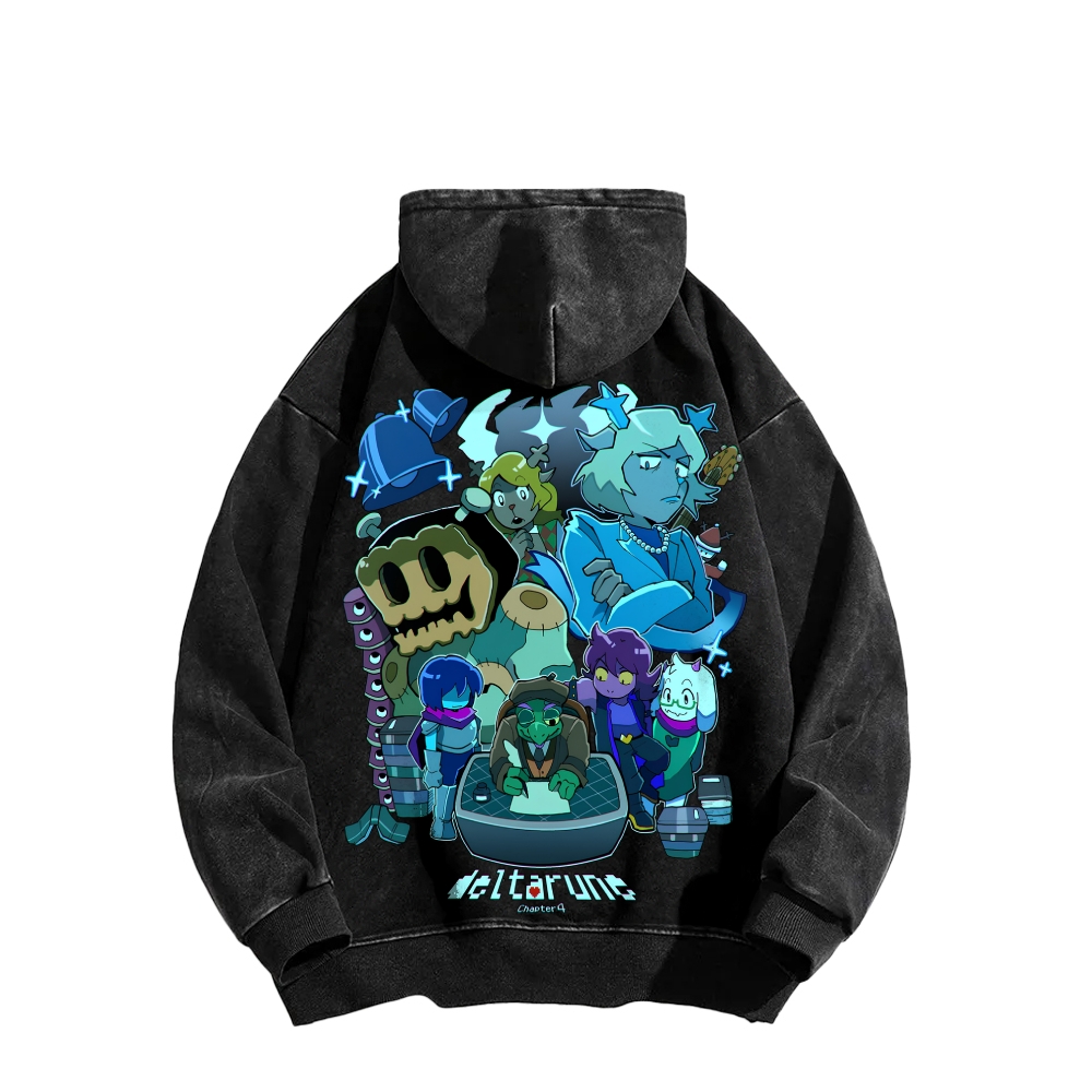 Deltarune Unisex Washed Hoodie 2602001319