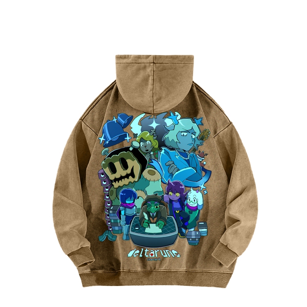 Deltarune Unisex Washed Hoodie 2602001319
