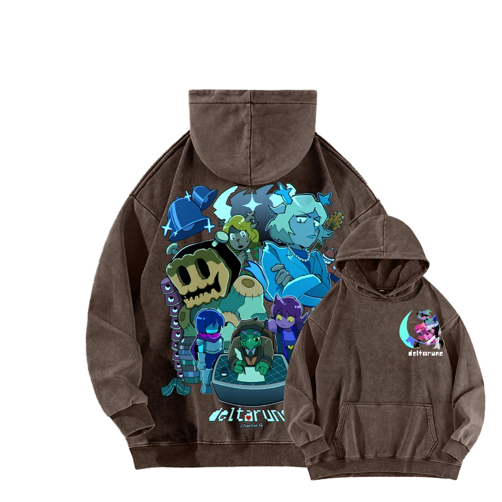 Deltarune Unisex Washed Hoodie 2602001319