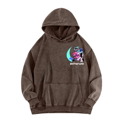 Deltarune Unisex Washed Hoodie 2602001319