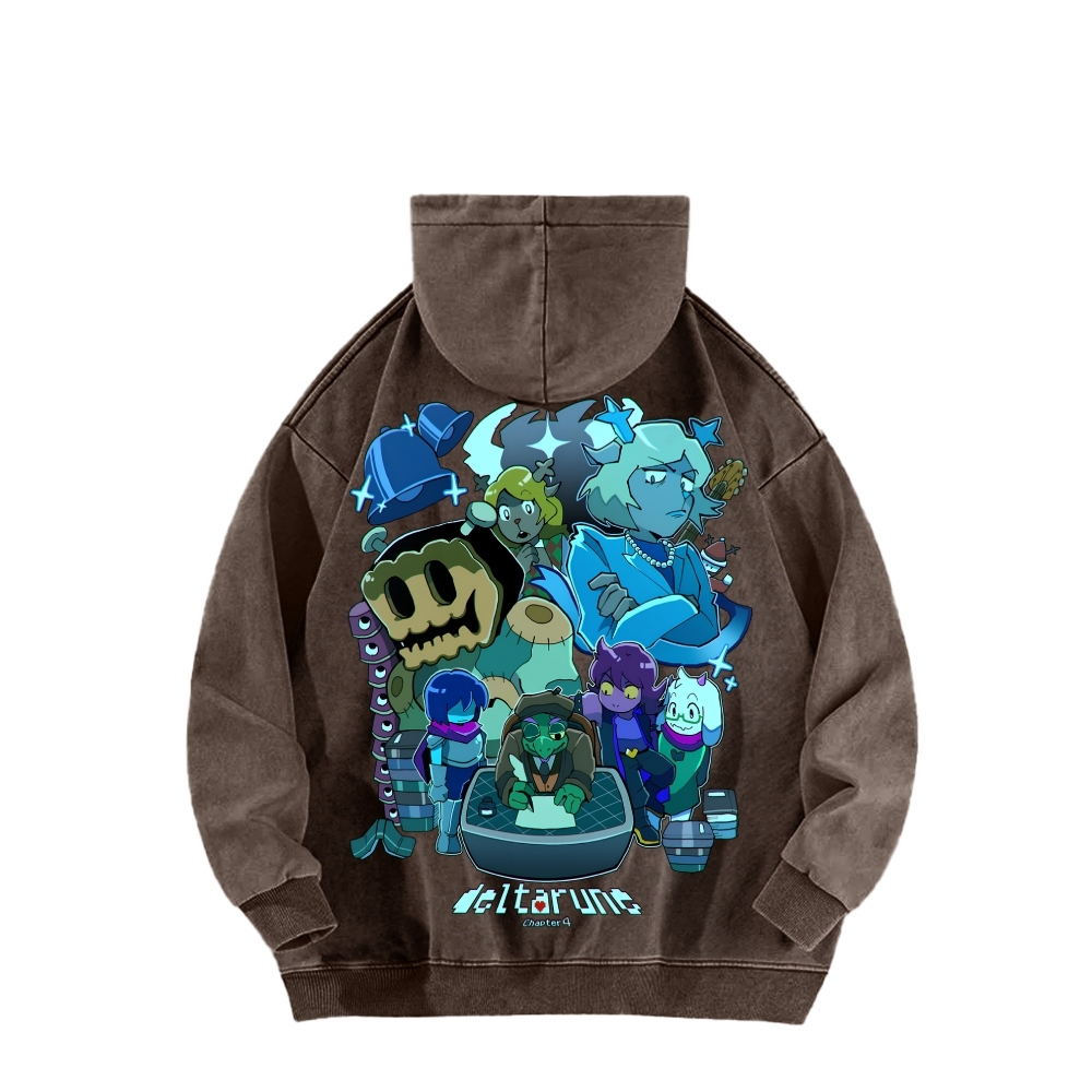 Deltarune Unisex Washed Hoodie 2602001319