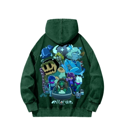 Deltarune Unisex Washed Hoodie 2602001319