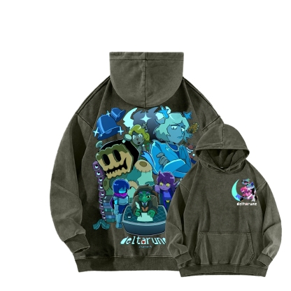 Deltarune Unisex Washed Hoodie 2602001319