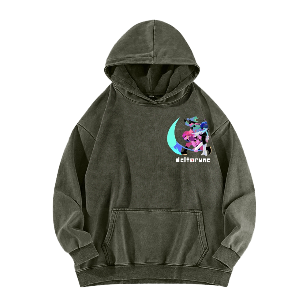 Deltarune Unisex Washed Hoodie 2602001319