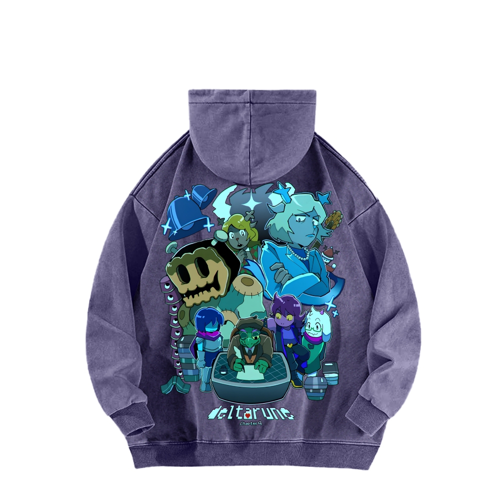 Deltarune Unisex Washed Hoodie 2602001319