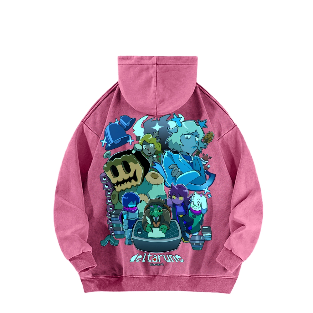Deltarune Unisex Washed Hoodie 2602001319