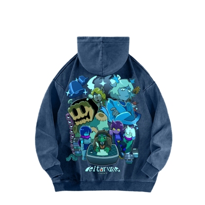 Deltarune Unisex Washed Hoodie 2602001319