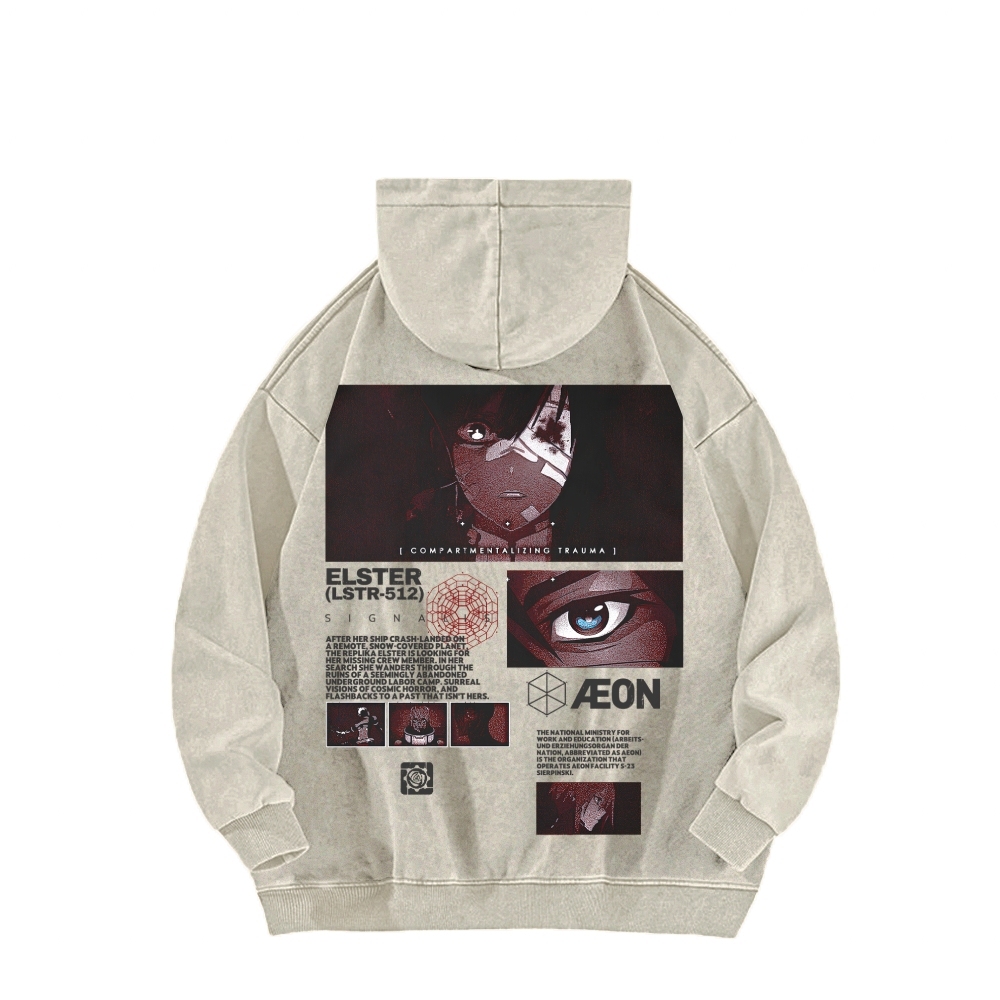 Signalis Unisex Washed Hoodie 2603012276