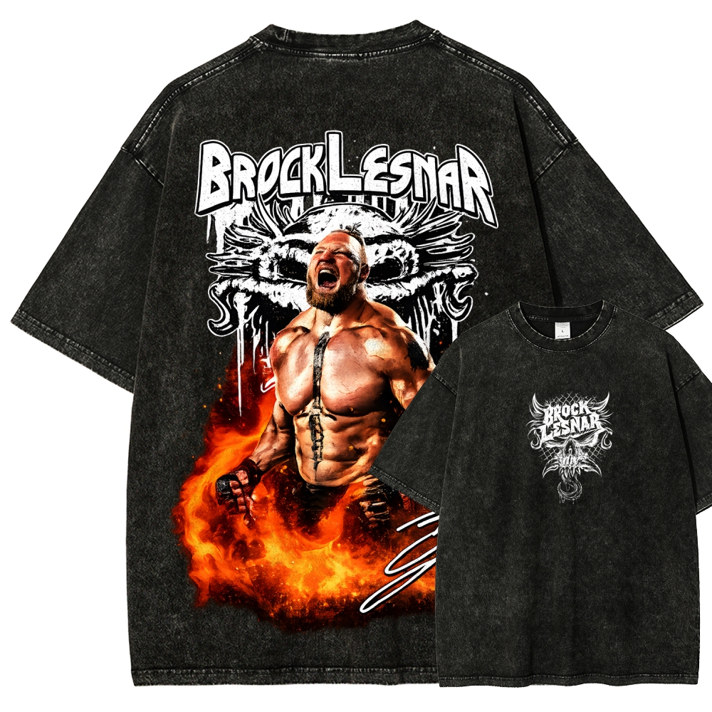 WWE Unisex Fit Washed T-Shirt 2604004013
