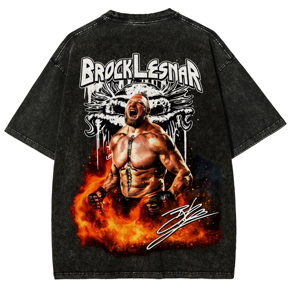 WWE Unisex Fit Washed T-Shirt 2604004013