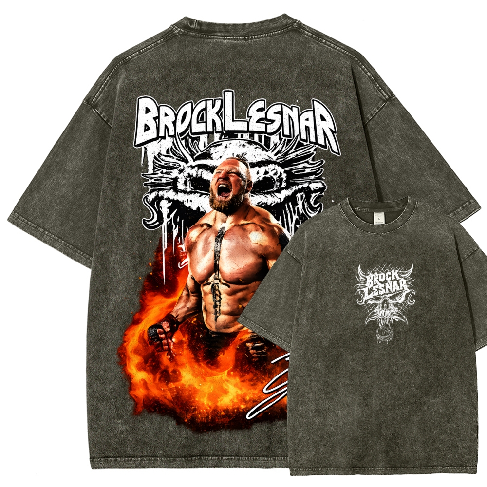 WWE Unisex Fit Washed T-Shirt 2604004013