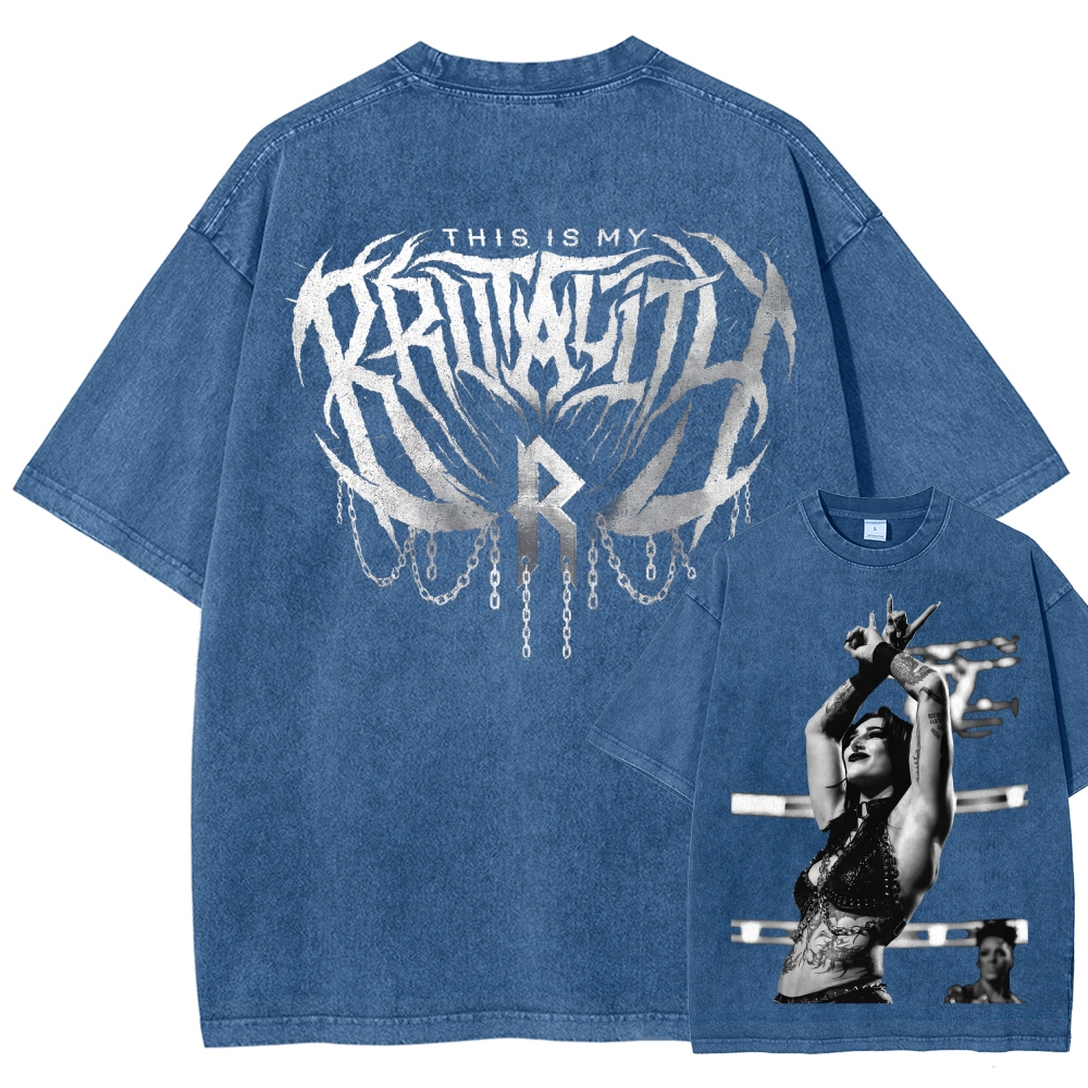 WWE Unisex Fit Washed T-Shirt 2604006764