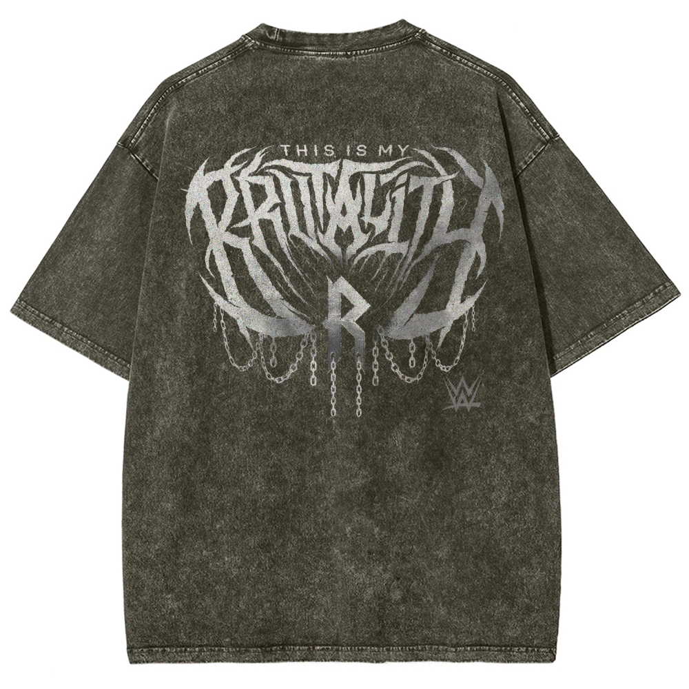 WWE Unisex Fit Washed T-Shirt 2604006764