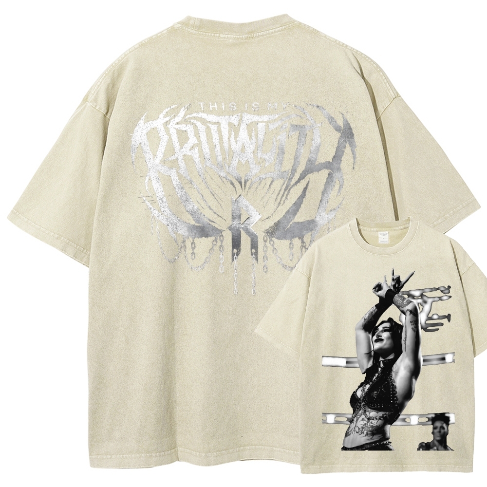 WWE Unisex Fit Washed T-Shirt 2604006764