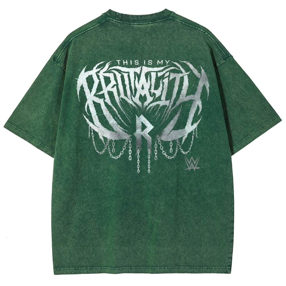 WWE Unisex Fit Washed T-Shirt 2604006764
