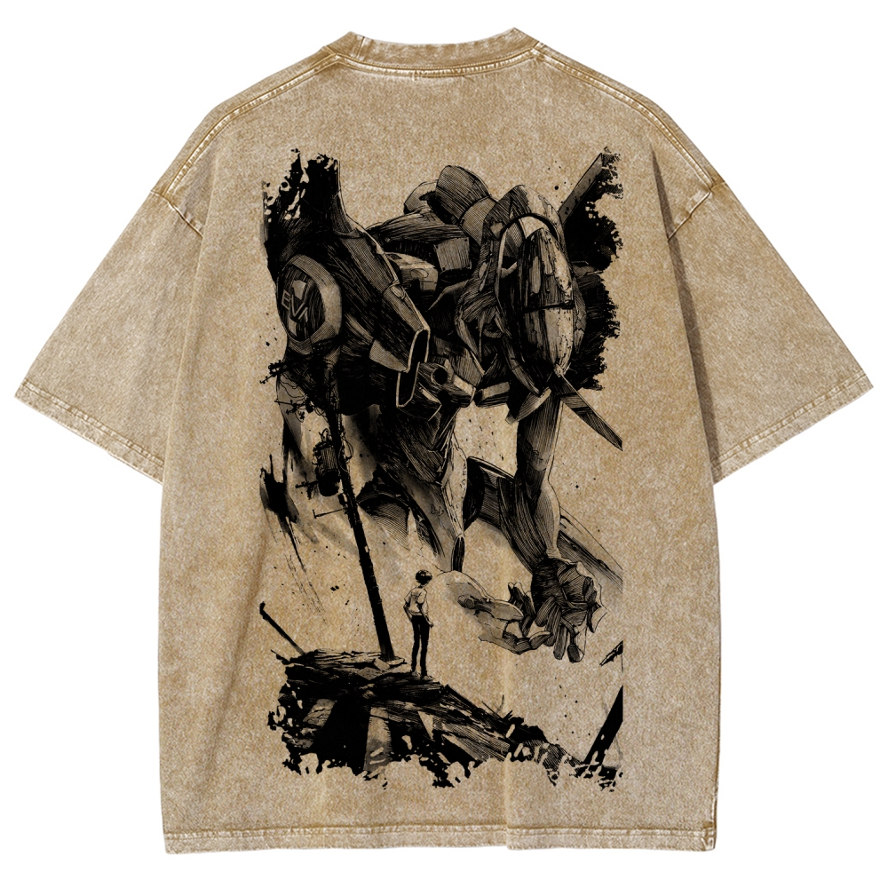 EVA Unisex Fit Washed T-Shirt 2605003390