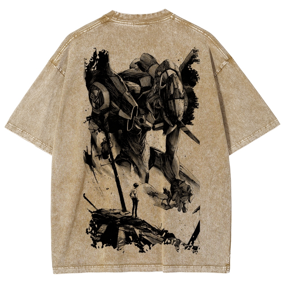 EVA Unisex Fit Washed T-Shirt 2605003390