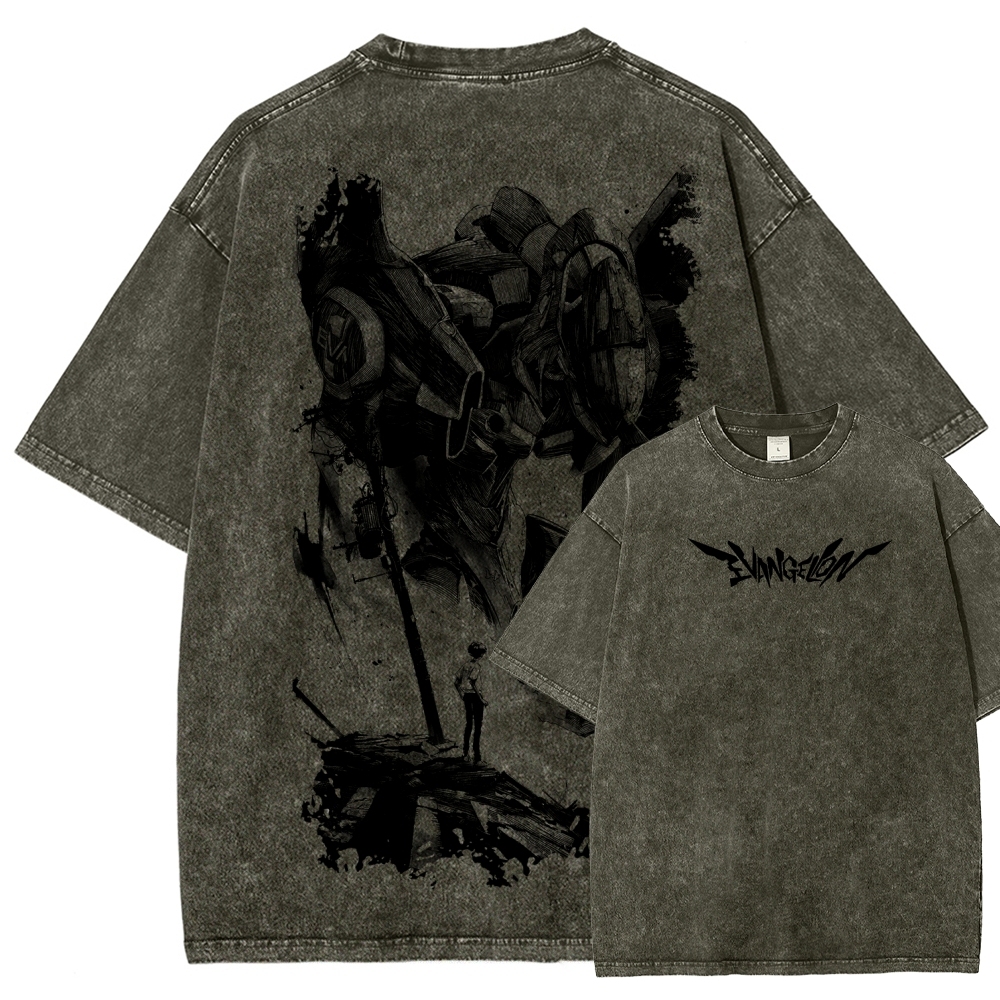 EVA Unisex Fit Washed T-Shirt 2605003390
