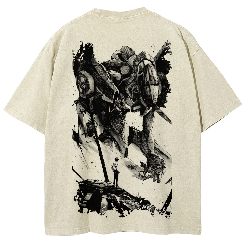 EVA Unisex Fit Washed T-Shirt 2605003390