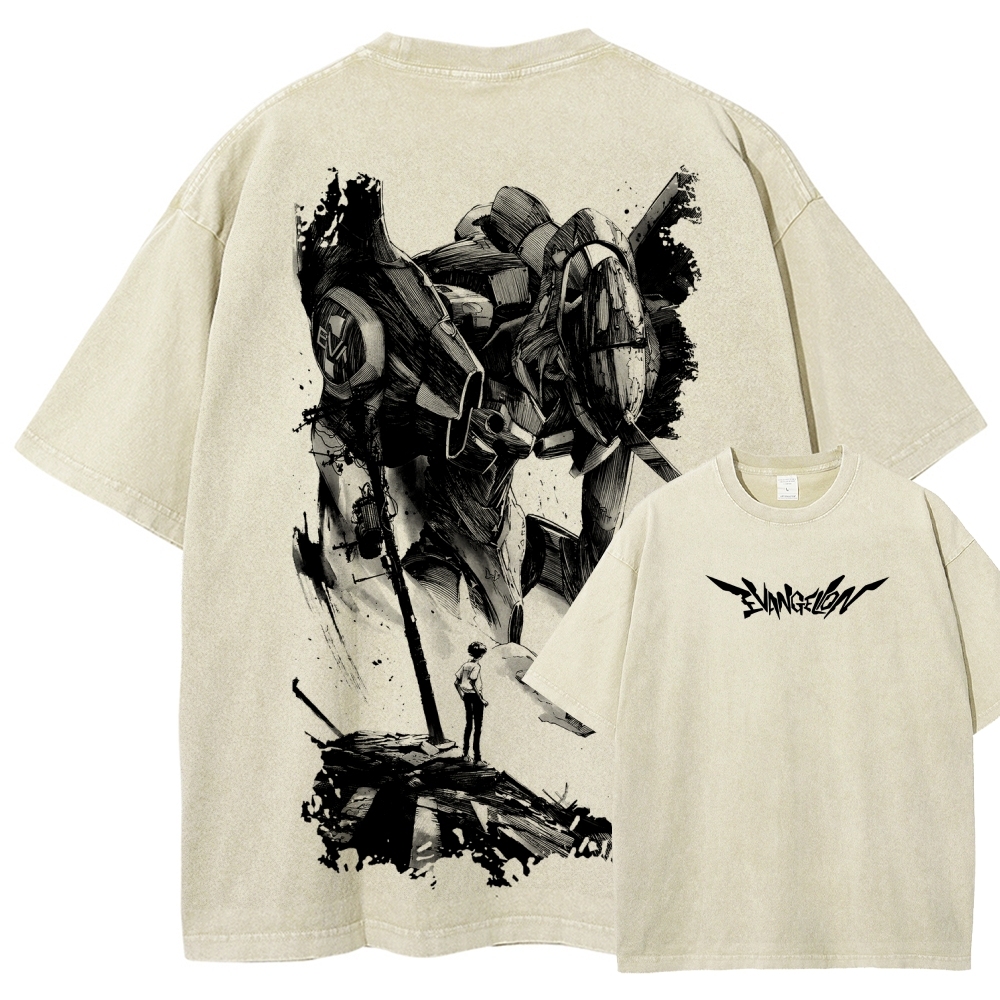 EVA Unisex Fit Washed T-Shirt 2605003390