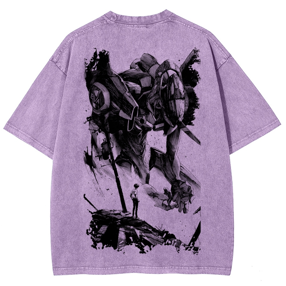 EVA Unisex Fit Washed T-Shirt 2605003390