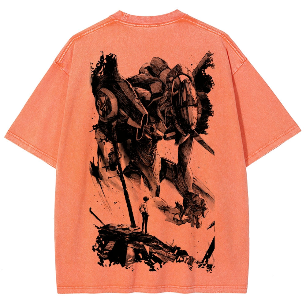 EVA Unisex Fit Washed T-Shirt 2605003390