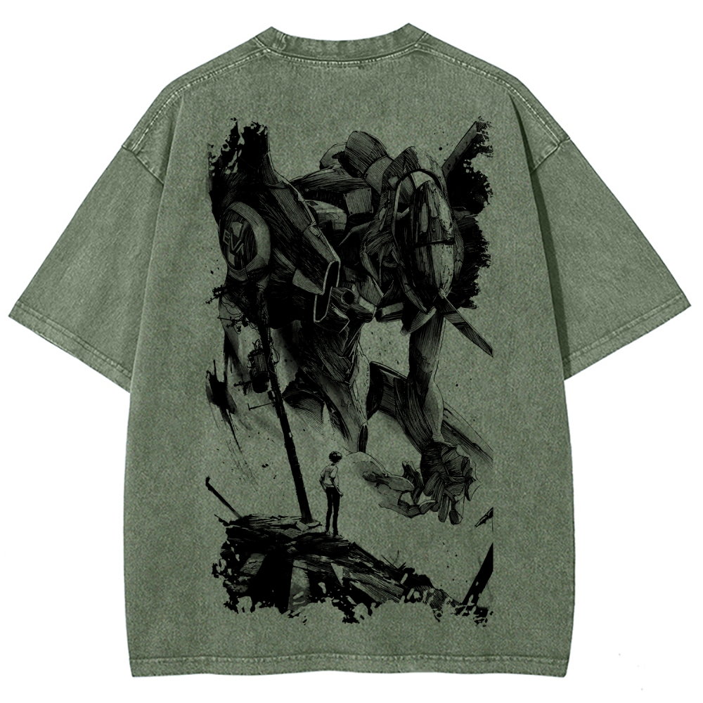 EVA Unisex Fit Washed T-Shirt 2605003390