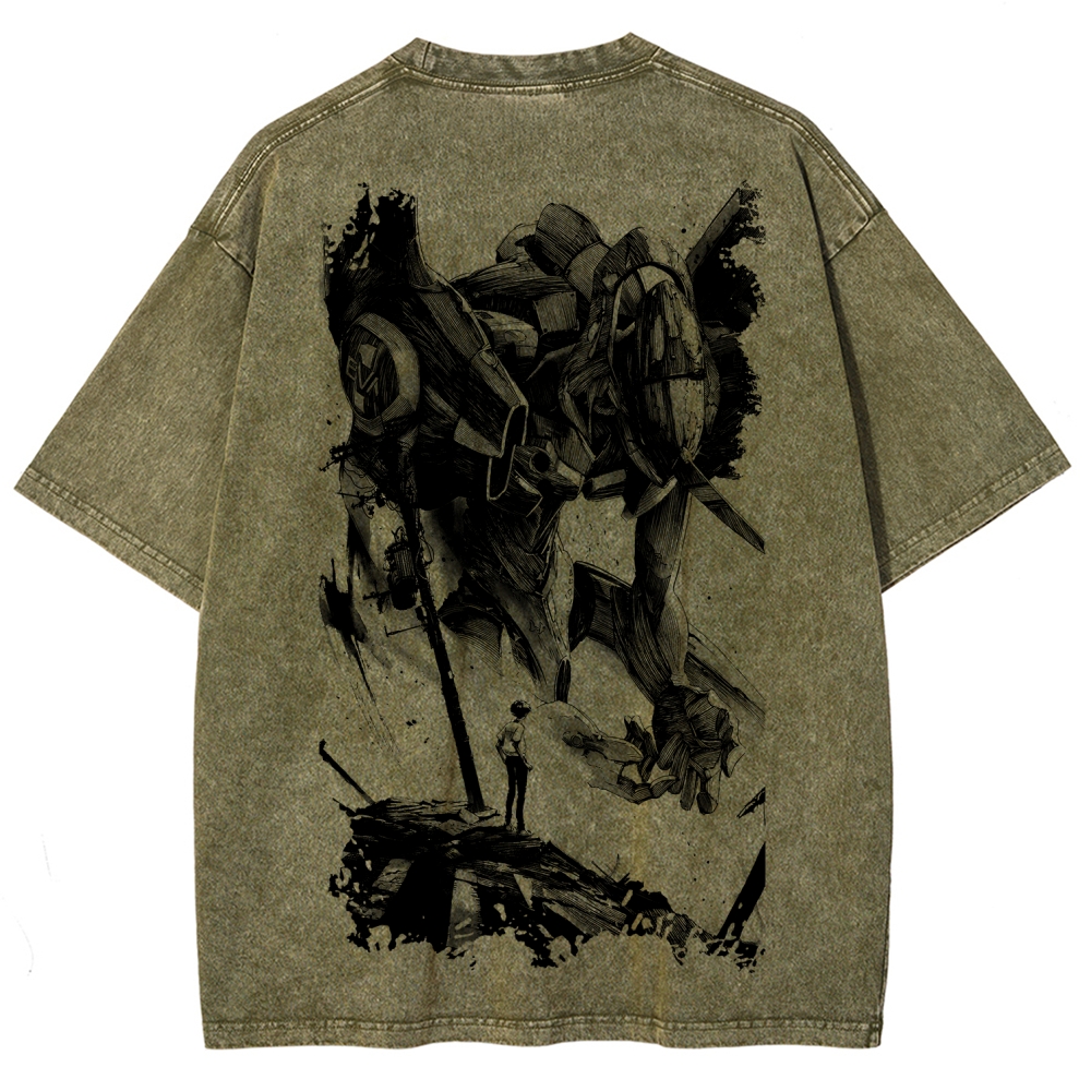 EVA Unisex Fit Washed T-Shirt 2605003390
