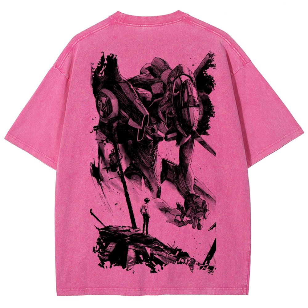 EVA Unisex Fit Washed T-Shirt 2605003390