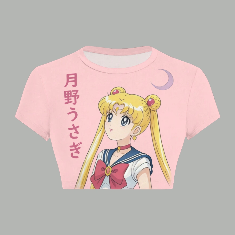 Sailor Moon Women T-Shirt  & Elasticated Trousers Two-Piece Set 2605006760