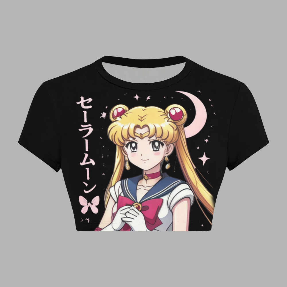 Sailor Moon Women T-Shirt  & Elasticated Trousers Two-Piece Set 2605006779