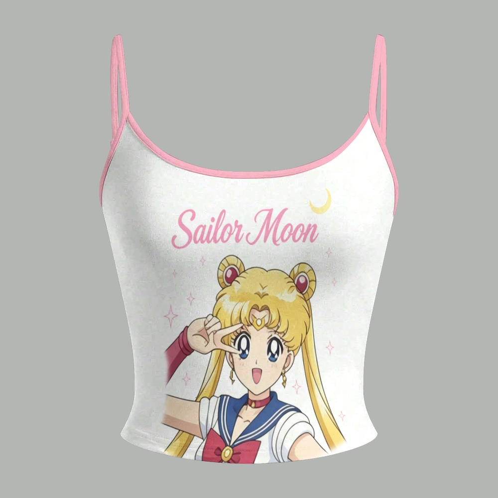 Sailor Moon Top & Elasticated Trousers Two-Piece Set 2605009725