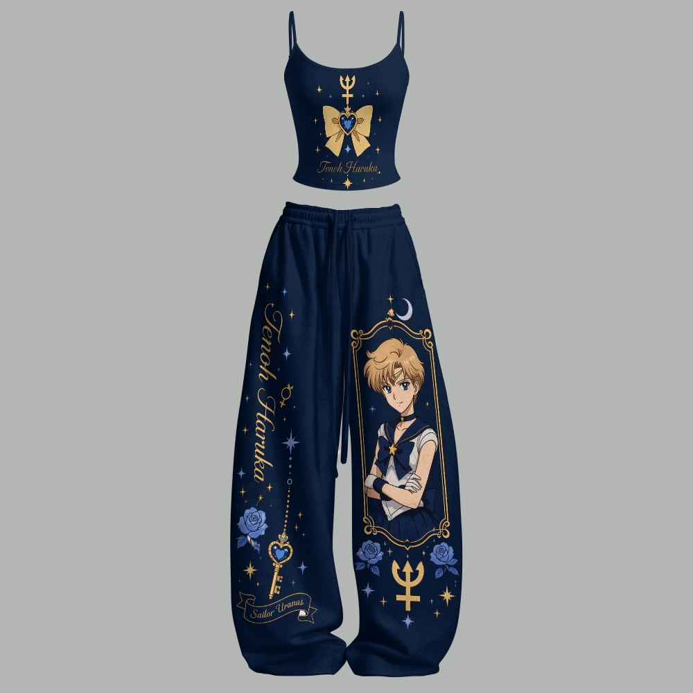 Sailor Moon Top & Elasticated Trousers Two-Piece Set 2606004040