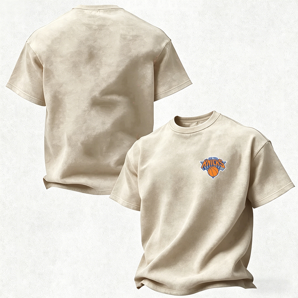 Basketball Printed Unisex Pure Cotton Washed T-Shirt 2606009038