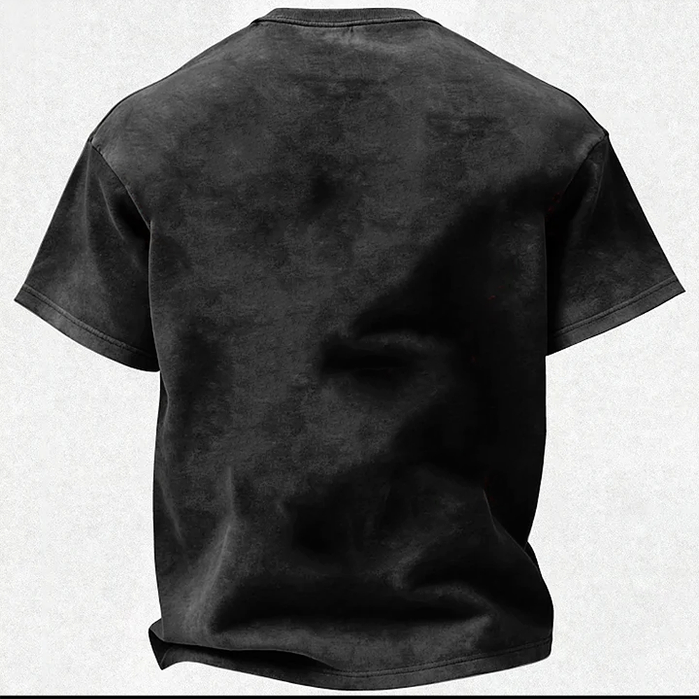 Basketball Printed Unisex Pure Cotton Washed T-Shirt 2606009038
