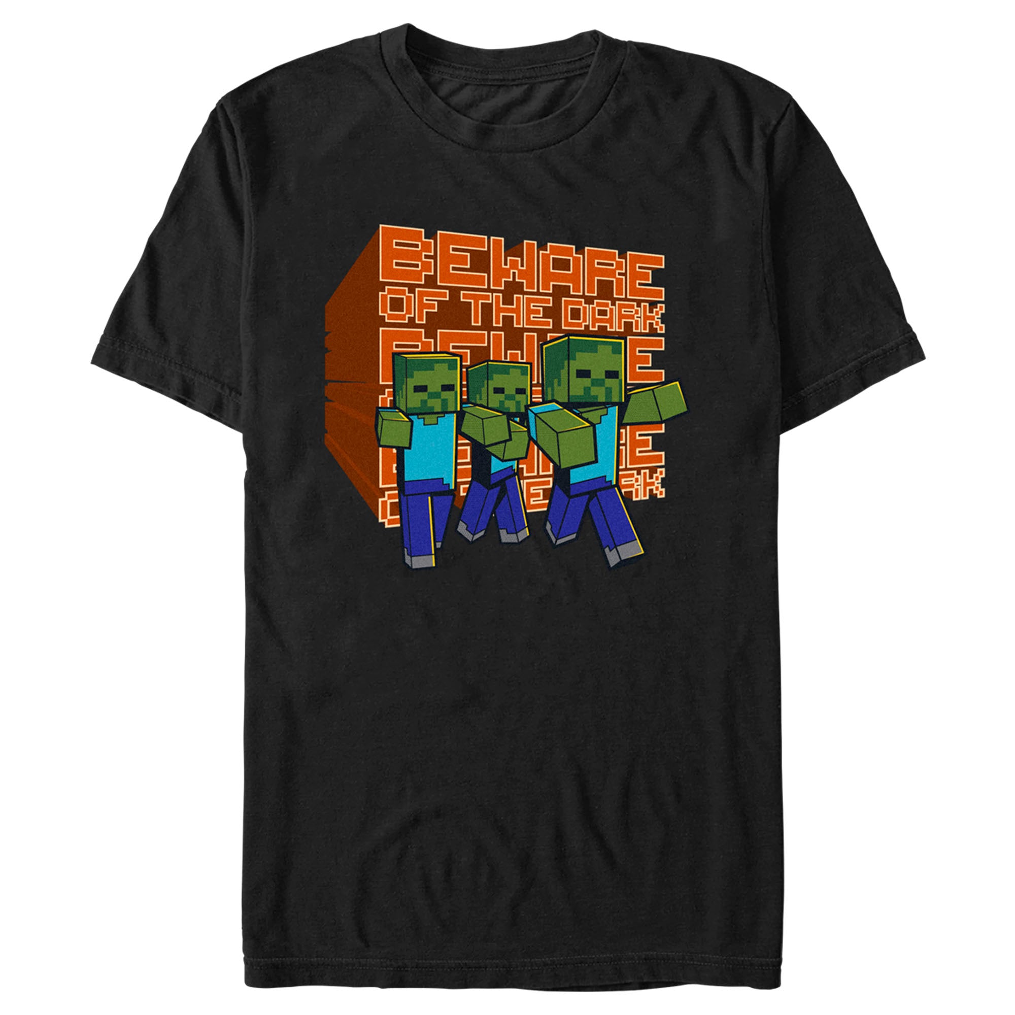 Men's Minecraft Beware of the Dark Zombies T-Shirt